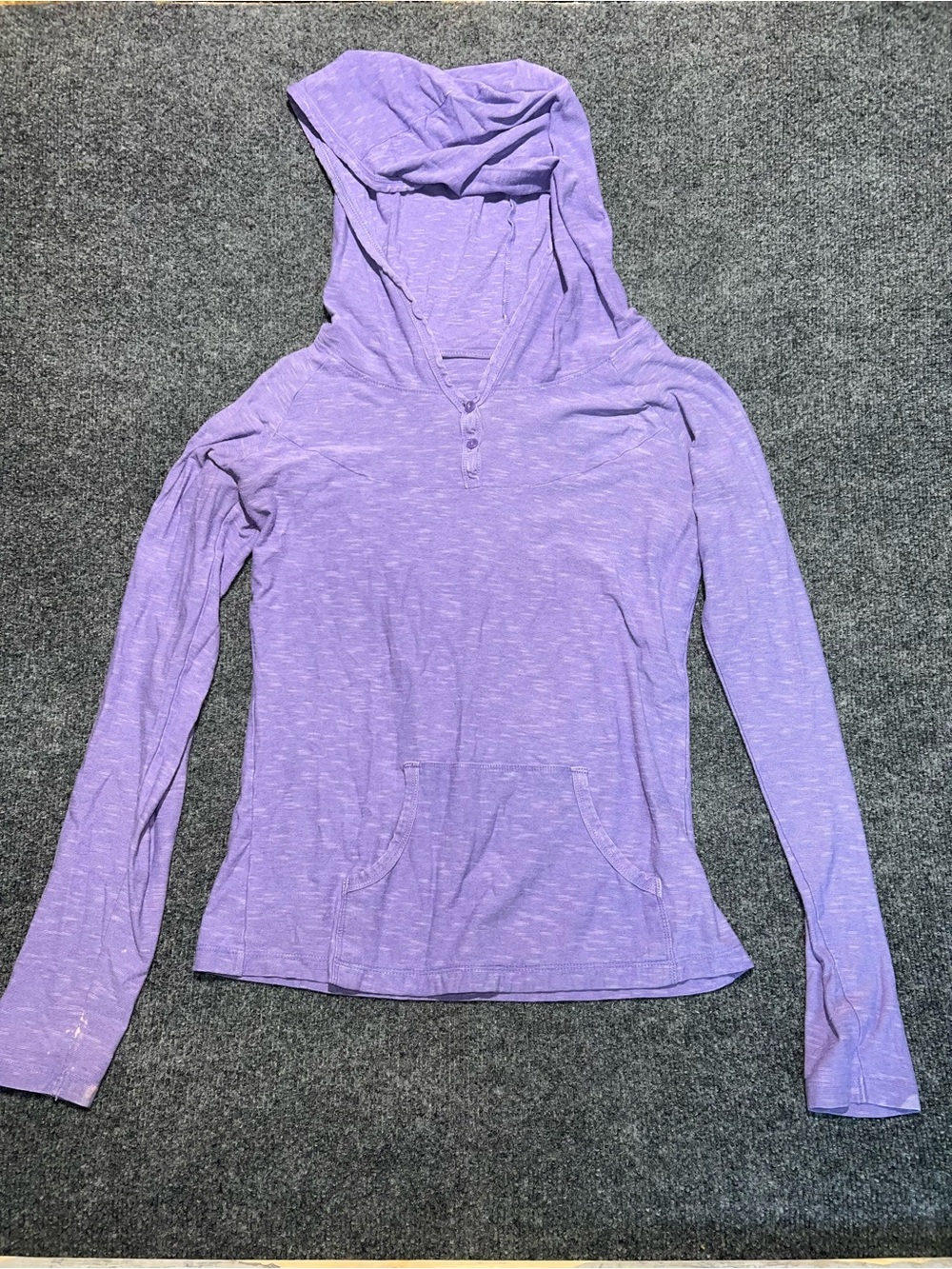 Columbia Lavender Hooded Henley Long-Sleeve Top